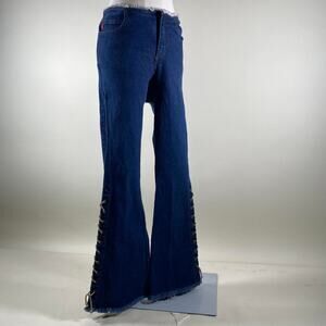 Vintage mudd boho lace up jeans